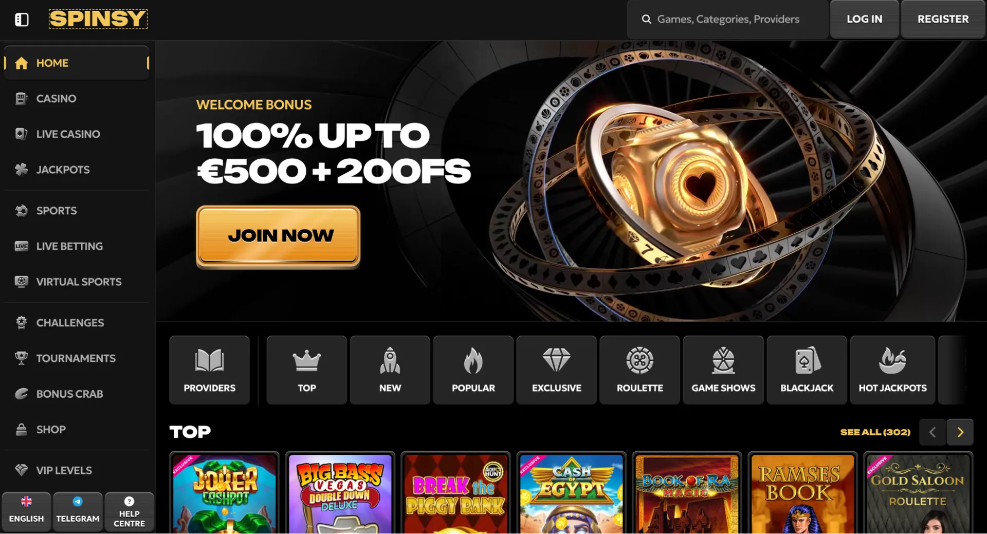 Online casino betting